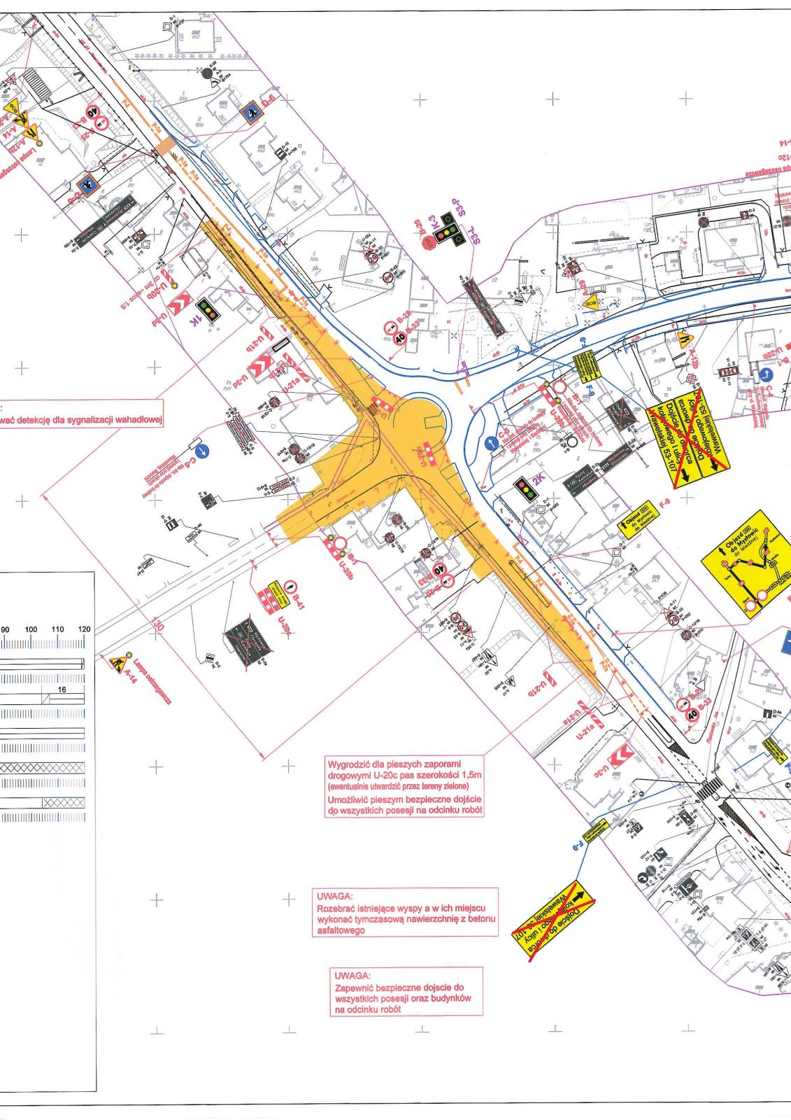 mapka tymczasowa organizacja ruchu